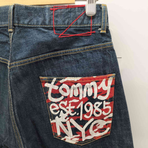 トミー TOMMY ストレートデニムパンツ 裏ポケプリント メンズ JPN:S