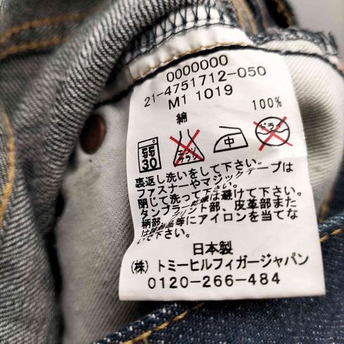 トミー TOMMY ストレートデニムパンツ 裏ポケプリント メンズ JPN:S