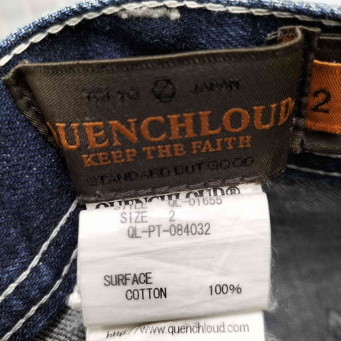 クエンチラウド QUENCHLOUD デニムペインターパンツ ペイント加工 メンズ JPN:2