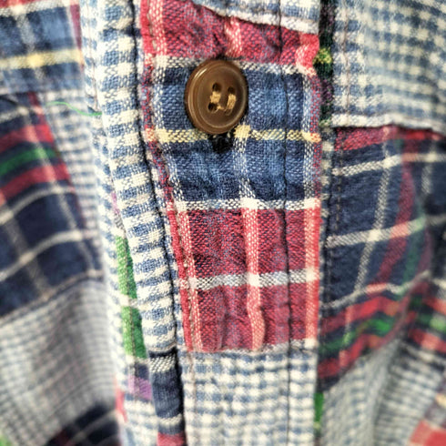 チャップス CHAPS 90's Patchwork S/S Shirt パッチワーク半袖シャツ メンズ XL