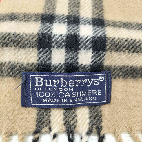 バーバリーズ BURBERRYS カシミア100 ノバチェックマフラー レディース