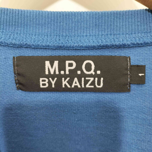 M.P.Q. BY KAIZU 両面プリント アームプリント サイドジップ ロングスリーブクルーネックTシャツ メンズ JPN:1
