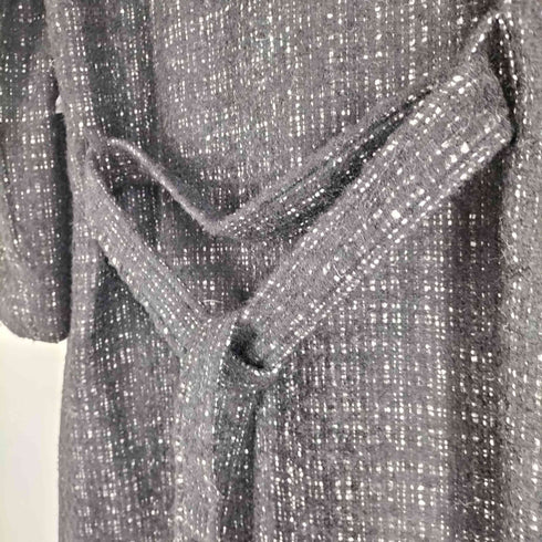 アーペーセー A.P.C. ルーマニア製 ツイード ベルデッド ウール ステンカラーコート レディース 36