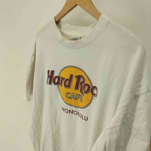 ハードロックカフェ Hard Rock Cafe 90S USA製 HONOLULU ロゴ プリント クルーネック Tシャツ メンズ import:XL