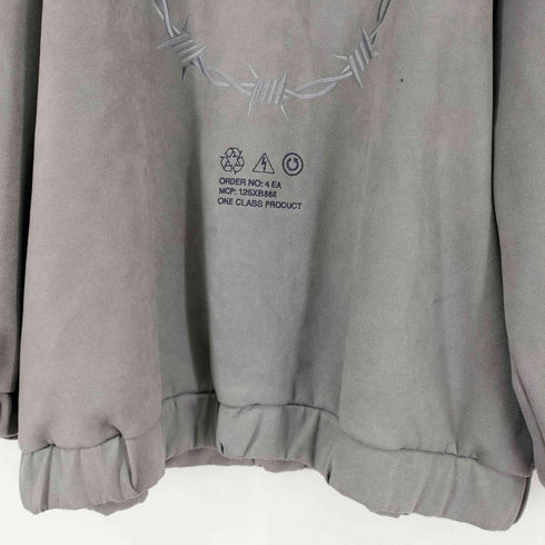 シャリーフ SHAREEF BARED WIRE MICRO SUEDE SWEAT メンズ JPN:2
