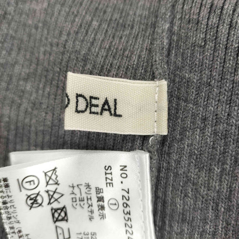 ココディール COCO DEAL バックスリットリブニットスカート レディース JPN:1