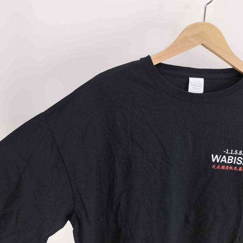 UNITED ATHLE ボディ -1.1.5.8.5- WABISABI 天真爛漫桃色暴走天使 盆栽 バック プリント S/S Tシャツ メンズ import:XL