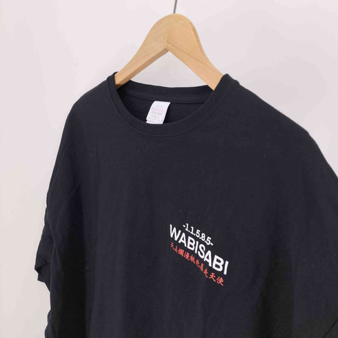 UNITED ATHLE ボディ -1.1.5.8.5- WABISABI 天真爛漫桃色暴走天使 盆栽 バック プリント S/S Tシャツ メンズ import:XL