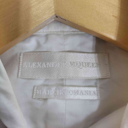 アレキサンダーマックイーン Alexander McQueen TRUTH Printed Cotton-Poplin Shirt トゥルース プリンテッド コットン ポプリンシャツ メンズ 44
