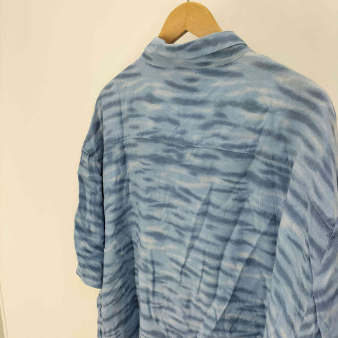 ピューリタン PURITAN 90S 紺タグ パームツリー ヤシの木 総柄 レーヨン アロハ シャツ ビッグサイズ メンズ 3XL