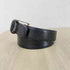 MADE IN ITALY GENUINE LEATHER SOLID BRASS レザーベルト メンズ