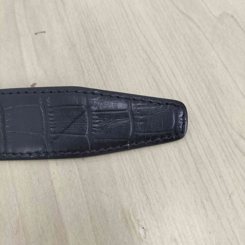 MADE IN ITALY GENUINE LEATHER SOLID BRASS レザーベルト メンズ