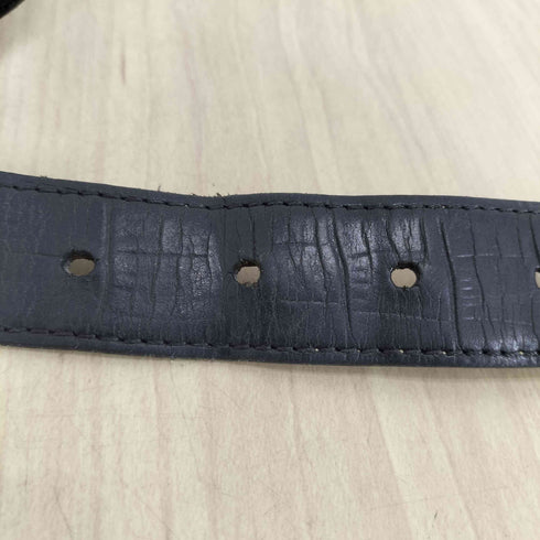 MADE IN ITALY GENUINE LEATHER SOLID BRASS レザーベルト メンズ