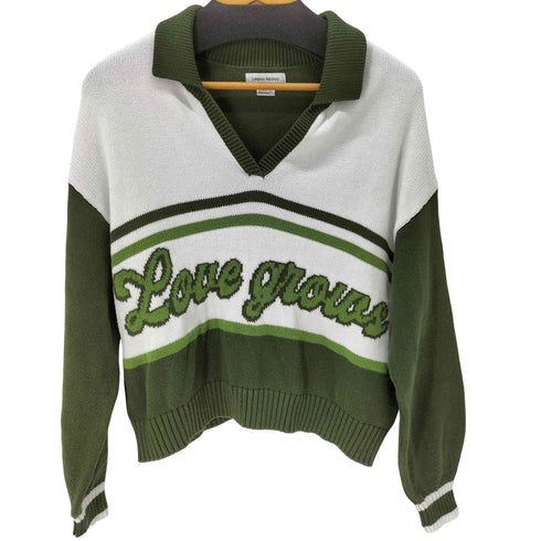 アーバン レヴィヴォ URBAN REVIVO スキッパーカラーニット メンズ US 4