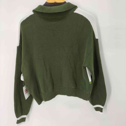 アーバン レヴィヴォ URBAN REVIVO スキッパーカラーニット メンズ US 4