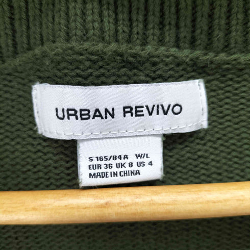アーバン レヴィヴォ URBAN REVIVO スキッパーカラーニット メンズ US 4