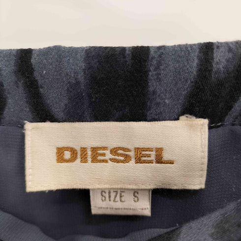 ディーゼル DIESEL タイダイ 総柄 デザイン ポケット レーヨン イージー ミニ スカート Y2K レディース S