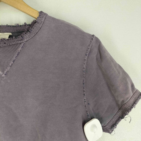 レミレリーフ REMI RELIEF USED加工 スウェット生地 Vガゼット ダメージ S/S Tシャツ ボロ メンズ JPN:S