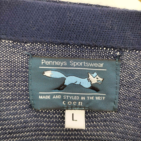 ペニーズ PENNEYS 別注 Vネック ガーター ニット カーディガン メンズ JPN:L