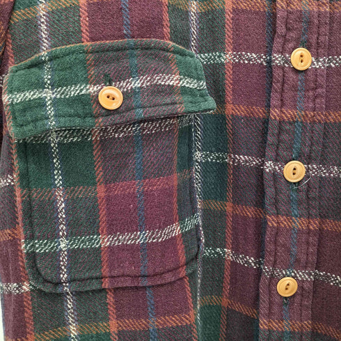 ポロバイラルフローレン Polo by RALPH LAUREN ポニー無し 外付けタグ チェック柄 L/S シャツ メンズ import:L