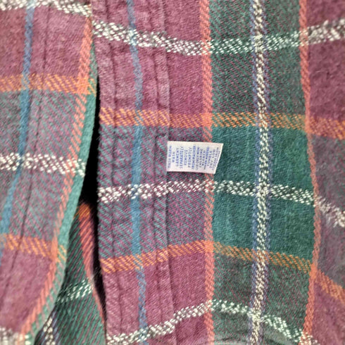 ポロバイラルフローレン Polo by RALPH LAUREN ポニー無し 外付けタグ チェック柄 L/S シャツ メンズ import:L