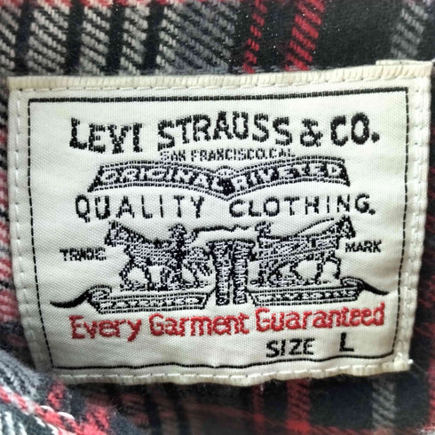 リーバイス Levis 00S チェック柄 L/S ネルシャツ メンズ import:L