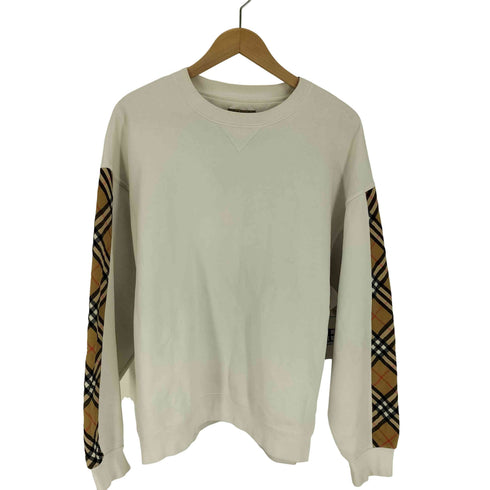 バーバリー BURBERRY ノバチェックスリーブ スウェットプルオーバー メンズ import:M