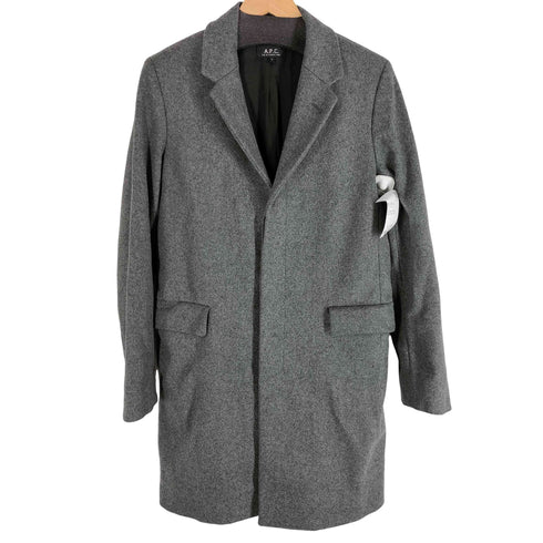 アーペーセー A.P.C. 90-00s フランス製 比翼ウールチェスターコート メンズ S