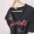 ディーゼル DIESEL ロゴ プリント Vネック ノースリーブ Tシャツ Y2K レディース import:S
