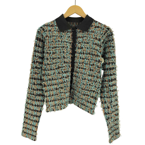 ケイビーエフ KBF 24AW ツイードフリンジニット レディース ONE SIZE