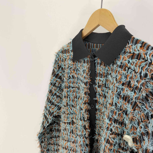 ケイビーエフ KBF 24AW ツイードフリンジニット レディース ONE SIZE