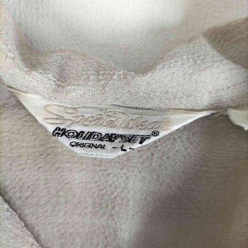 HOLIDAVSET 三角タグ 綿麻生地 開襟 オープンカラー S/S シャツ メンズ import:L
