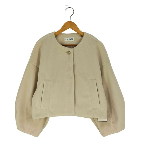 スナイデル snidel ノーカラー ショートコート ジャケット レディース ONE SIZE