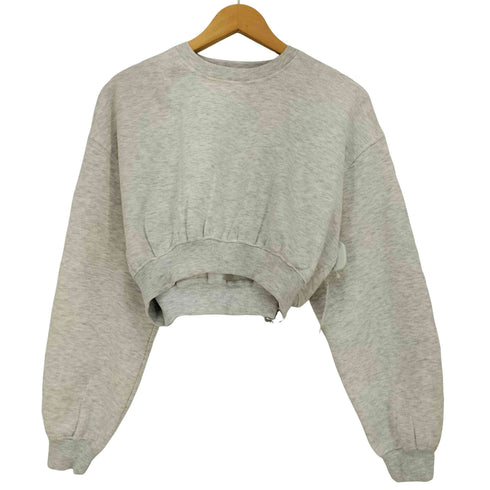 ザラ ZARA ベーシッククロップドスウェットシャツ レディース import:S