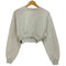 ザラ ZARA ベーシッククロップドスウェットシャツ レディース import:S