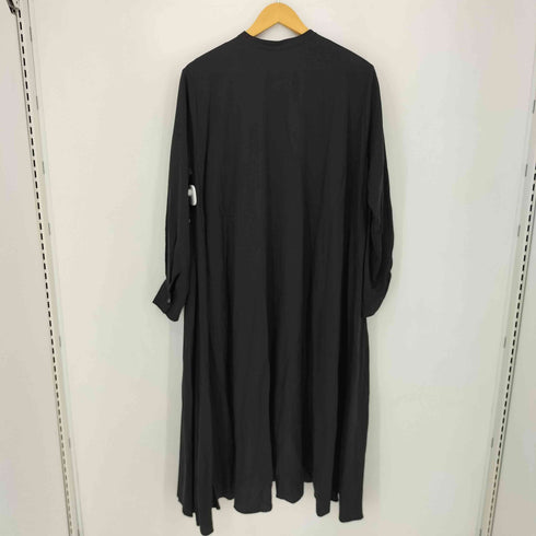 ミズイロインド mizuiro ind レーヨン ポリ ノーカラー L/S シャツ ワンピース レディース