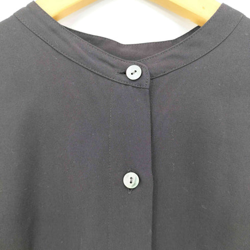 ミズイロインド mizuiro ind レーヨン ポリ ノーカラー L/S シャツ ワンピース レディース