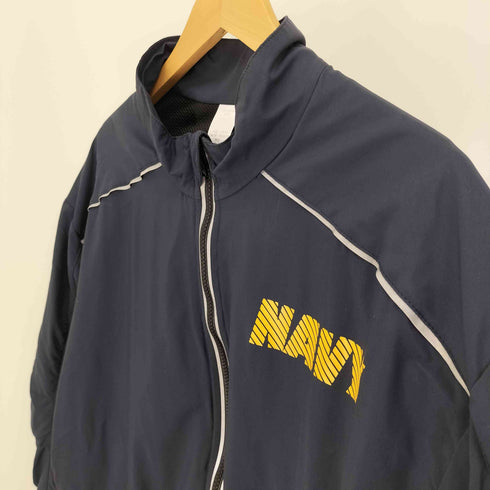 ユーエスネイビー U.S.NAVY USA製 NAVY RUNNING JACKET ナイロン トレーニング ランニング ジャケット 16年製 メンズ L-R