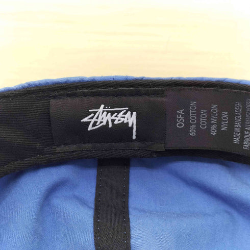 ステューシー Stussy ロゴ刺繍 6パネルキャップ メンズ ONE SIZE