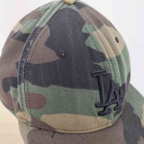 ニューエラ NEW ERA LA 刺繍 迷彩キャップ 青タグ メンズ 7 5/8
