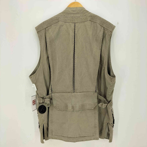 バナナリパブリック BANANA REPUBLIC 80S 香港製 裏地メッシュ ギミック ハンティングベスト メンズ import:XL