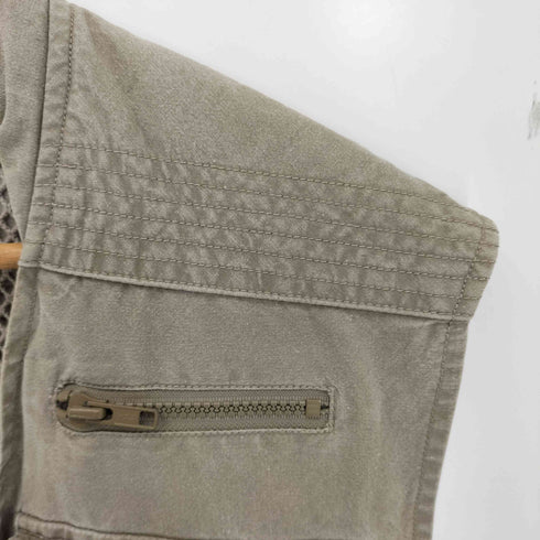 バナナリパブリック BANANA REPUBLIC 80S 香港製 裏地メッシュ ギミック ハンティングベスト メンズ import:XL