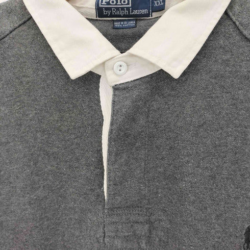 ポロバイラルフローレン Polo by RALPH LAUREN ポニー刺繍 コットン ラガーシャツ ビッグサイズ メンズ import:XXL
