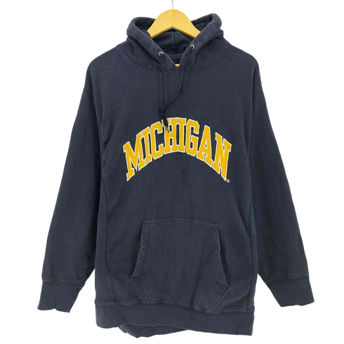 スティーブ バリース STEVE & BARRYS リバース型 MICHIGAN ミシガン カレッジ パーカー メンズ import:XL