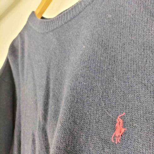 ポロバイラルフローレン Polo by RALPH LAUREN 00S ポニー刺繍 ウールニット メンズ import:L