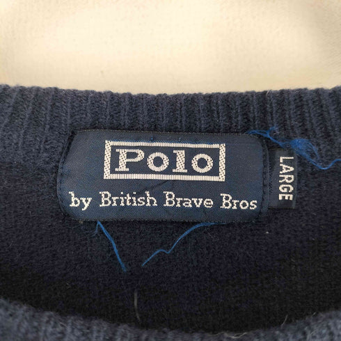 ポロバイラルフローレン Polo by RALPH LAUREN 00S ポニー刺繍 ウールニット メンズ import:L
