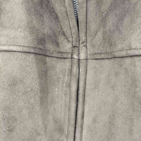 ヴァンヒューゼン VAN HEUSEN フェイクスウェードベスト 裏地ボア メンズ import:XL