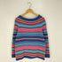 ローレンラルフローレン LAUREN RALPH LAUREN ロールデザイン マルチボーダー コットン ニット レディース import:M