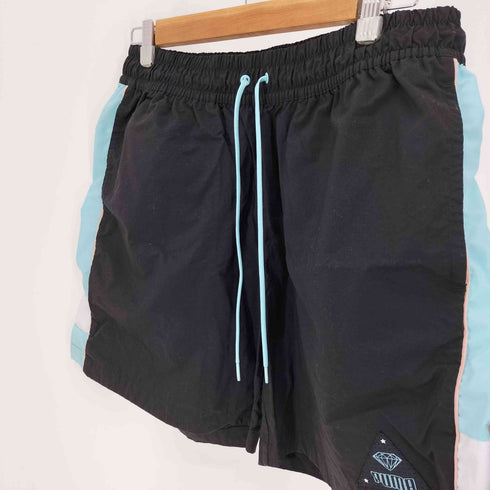 ダイヤモンドサプライ DIAMOND SUPPLY コラボ SHORTS サイドライン ナイロン ショーツ メンズ L
