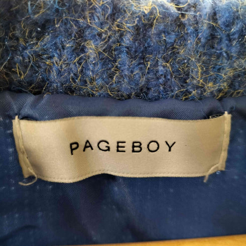 ページボーイ PAGEBOY 21AW シャギークルーカーディガン レディース FREE